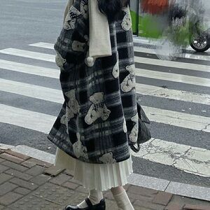 Plaid Teddy Bear Coat